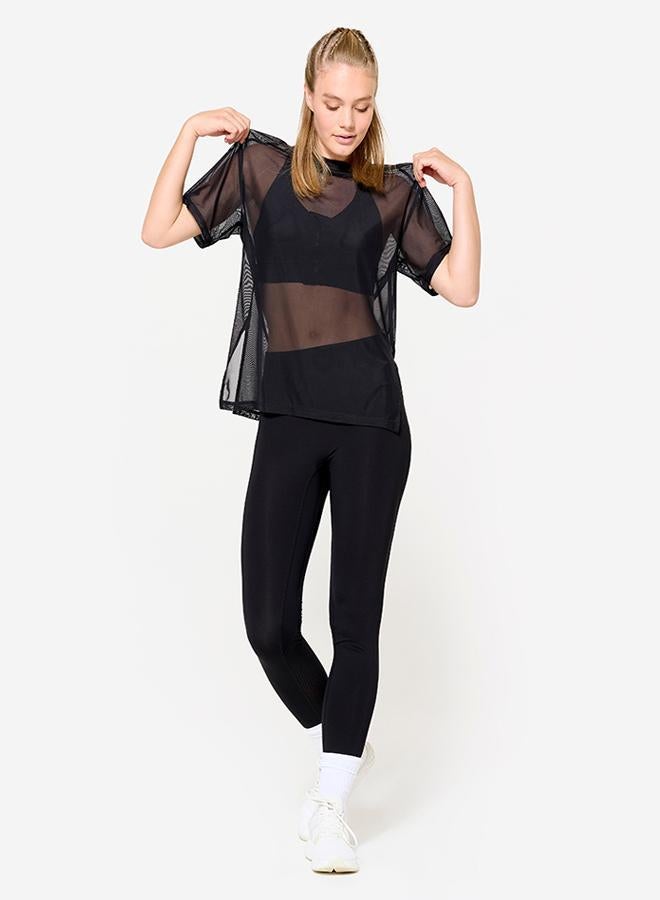 DECATHLON Women's Loose-Fit Fitness Mesh T-Shirt - Image 2