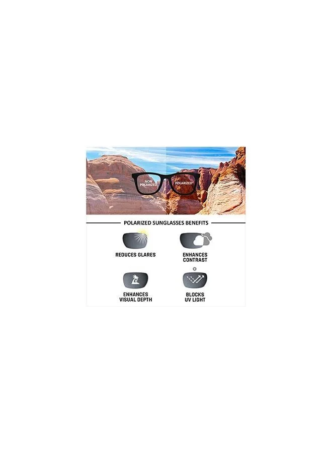 VINCENT CHASE Top Gun Full Rim Aviator Frame Polarized & UV Protected Sunglasses VC 5158/P - 57mm - Gold