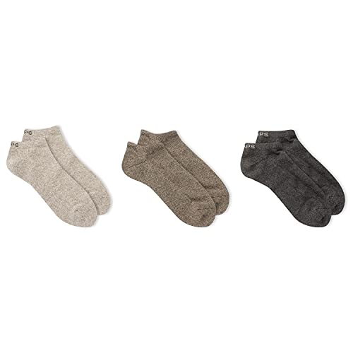 Chaps Men's Marl Low Cut Dress Socks-3 Pair Pack-Casual Comfortable Cotton Blend, Khaki Assorted, Shoe Size: 6-12 - Image 3