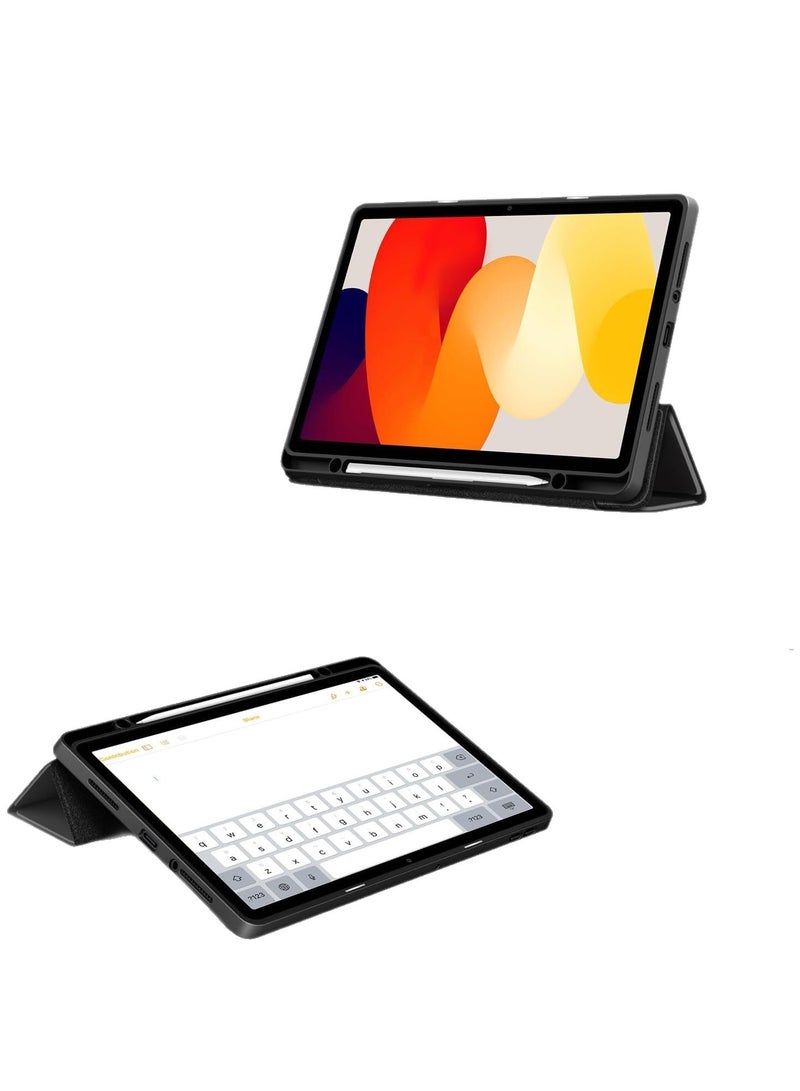 عام غطاء مناسب لـ Lenovo Tab M11 TB335FC 2025 - تصميم أكريليك ثلاثي الطيات - مقاوم للسقوط - تركيب دقيق - دعم قوي - Image 5