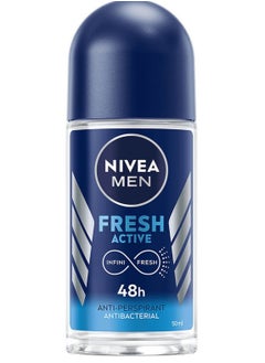 Nivea Nivea Antiperspirant for Men Roll on Fresh Active 50 ML  - Image 1