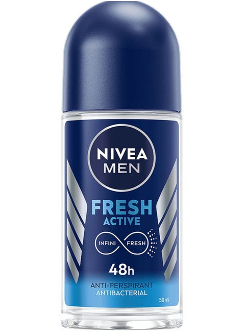 Nivea Antiperspirant for Men Roll on Fresh Active 50 ML