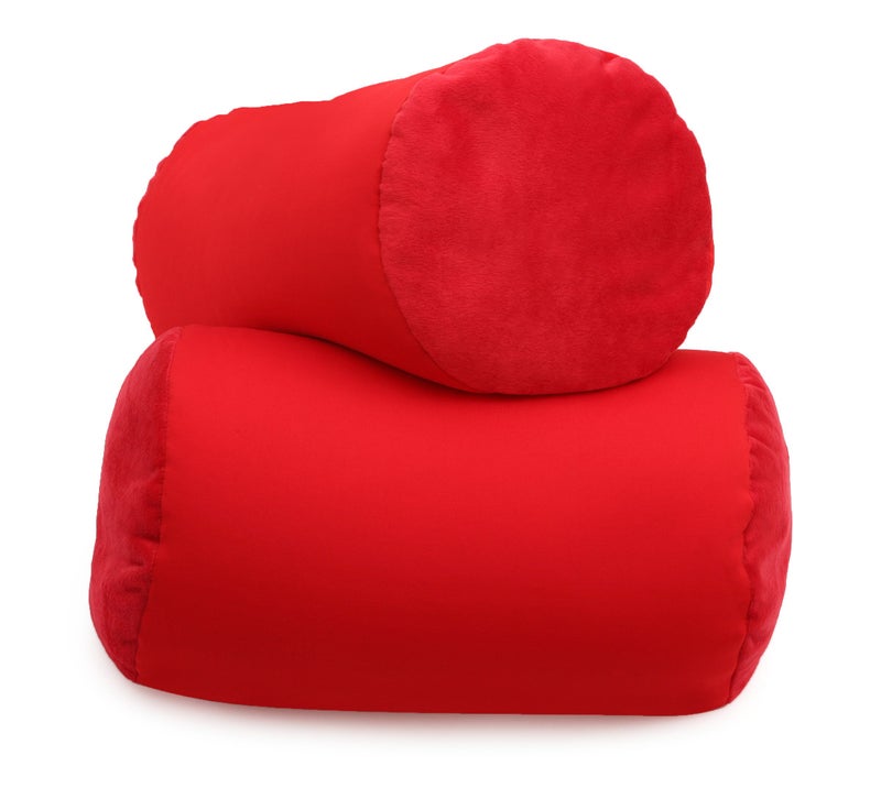 وسادة سرير مريحة من موشي سكووش ميكروبياد 14 × 7 ألوان مرحة وناعمة للاختيار من بينها وسادة سرير حمراء