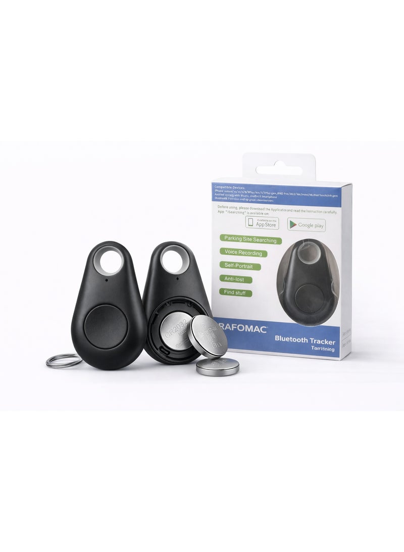 RAFOMAC iTag Bluetooth Key Finder & Phone Locator – Smart Anti-Lost Tracker Tag for Keys, Wallet, Pets, Luggage – App Controlled Item Finder with Alarm, Remote Camera Shutter & Replaceable Battery - Image 1
