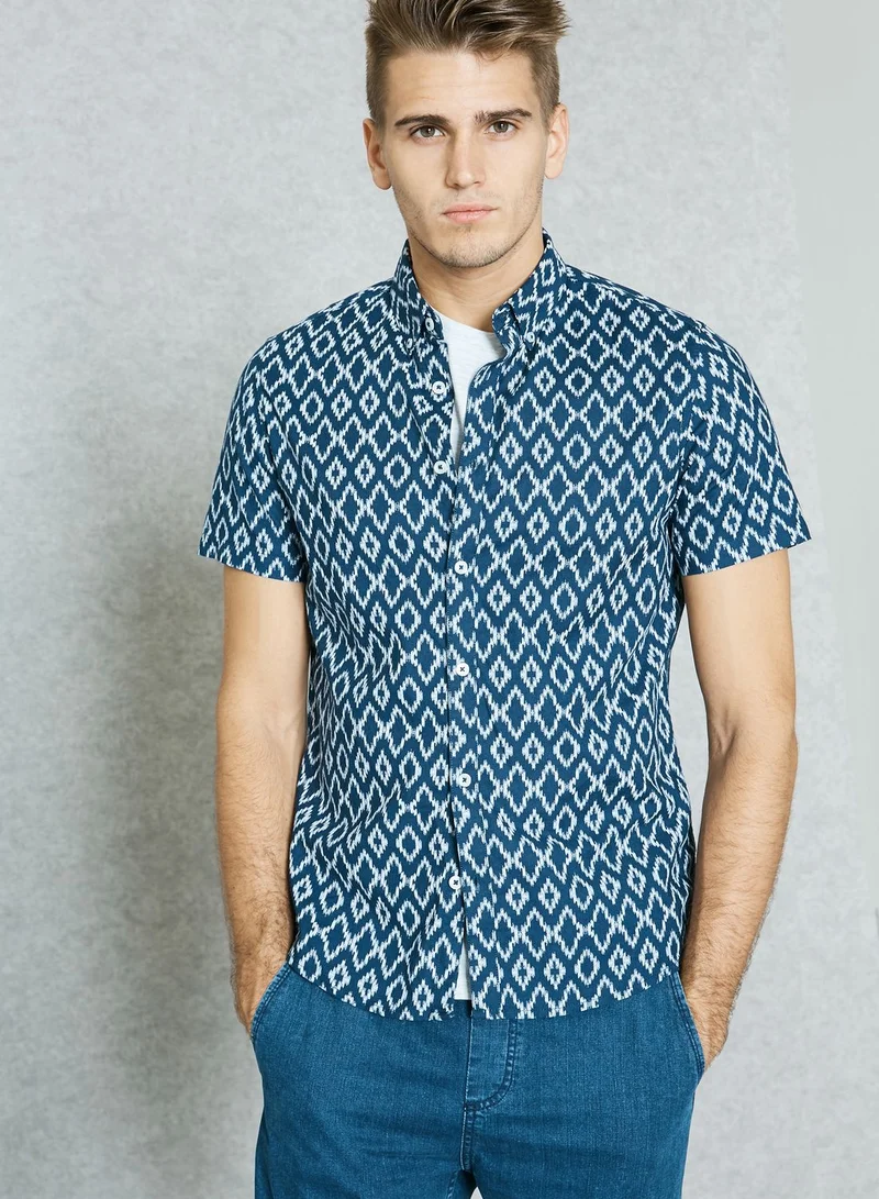 BURTON Ikat Printed Shirt