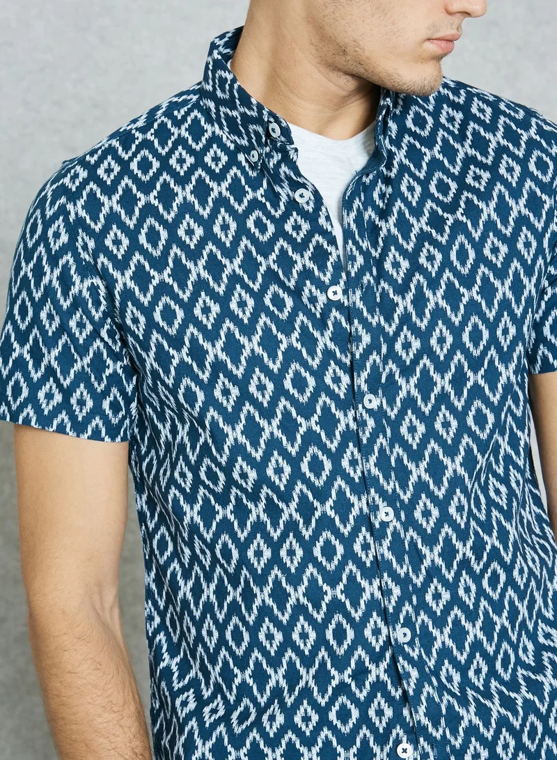 BURTON Ikat Printed Shirt