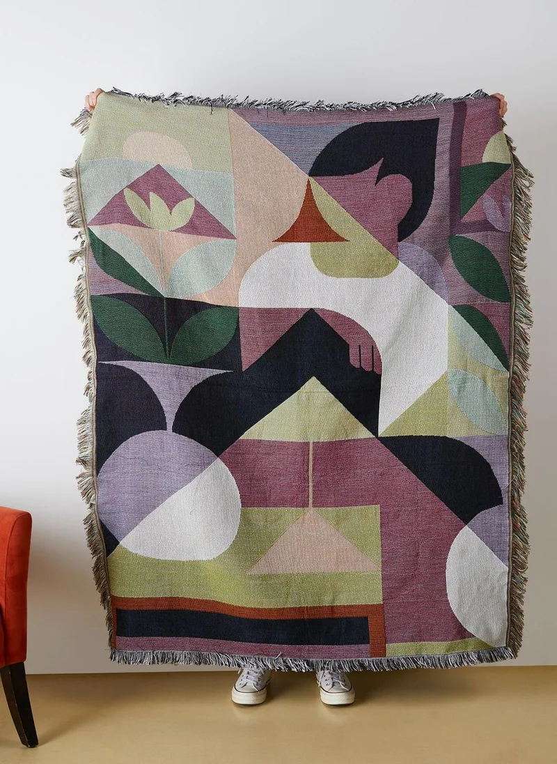 AURORA Abstract Female Printed Blanket
