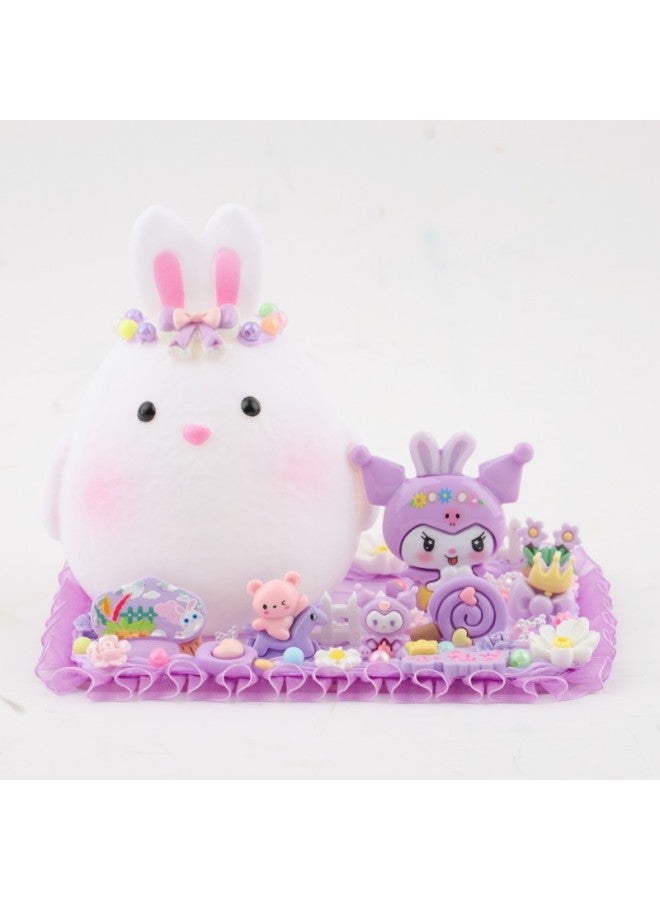 Moe Zhiyuan DIY Cream Glue Night Light Handmade Creative Cartoon Jewelry Cute Rabbit Girl Toy-Color:Immortal Qi Piao Mi Ttu - Image 1