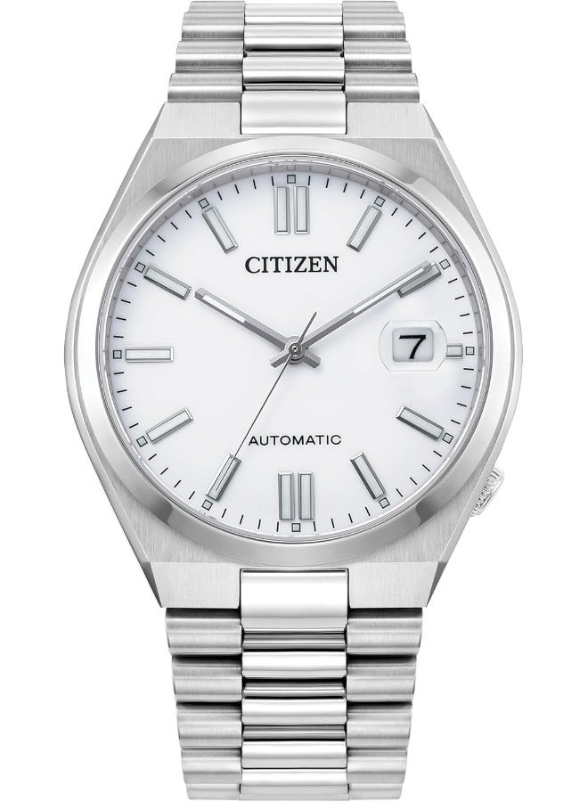 سيتيزن ساعة تسويوسا أوتوماتيكية للرجال بمينا أبيض - NJ0150-81A - Image 1