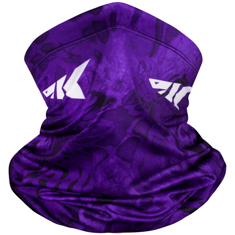 Kastking KastKing Sol Armis Neck Gaiter - UPF 50 Face Mask - UV Sun Protection Gaiter Sun Mask for Men & Women, Fishing, Hiking, Kayaking Mask, Prym1 Camo, Wildcat Purple,19x9.5 Inches - Image 1