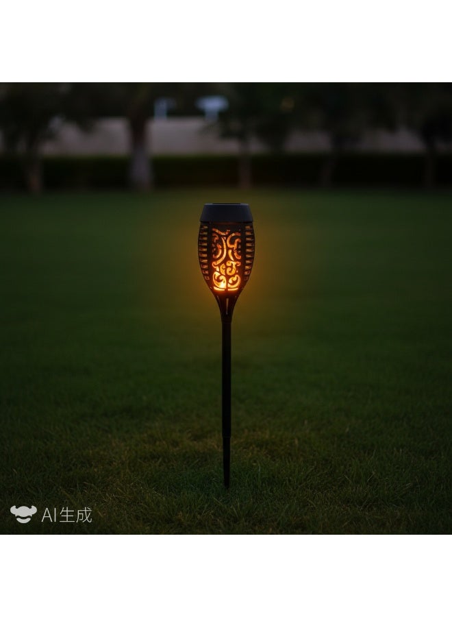 Bluejw 10-Piece Solar Torch Lights With Flickering Flame, Fire Effect Garden Light, Auto On/Off Dust To Dawn, Outdoor Waterproof Landscape Decoration, Solar Powered Security Torch Light For Patio - Image 3