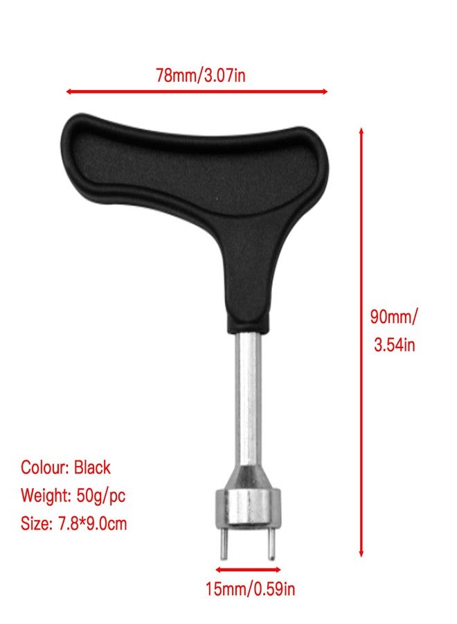 Cheerock Golf Shoe Spikes Wrench, 1pcs Golf Shoe Spike Removal Tool, Zinc Alloy Golf Spike Tool for Spike Shoes, Universal Spike Shoes Replacement Tool - Image 2