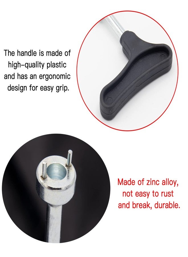 Cheerock Golf Shoe Spikes Wrench, 1pcs Golf Shoe Spike Removal Tool, Zinc Alloy Golf Spike Tool for Spike Shoes, Universal Spike Shoes Replacement Tool - Image 3