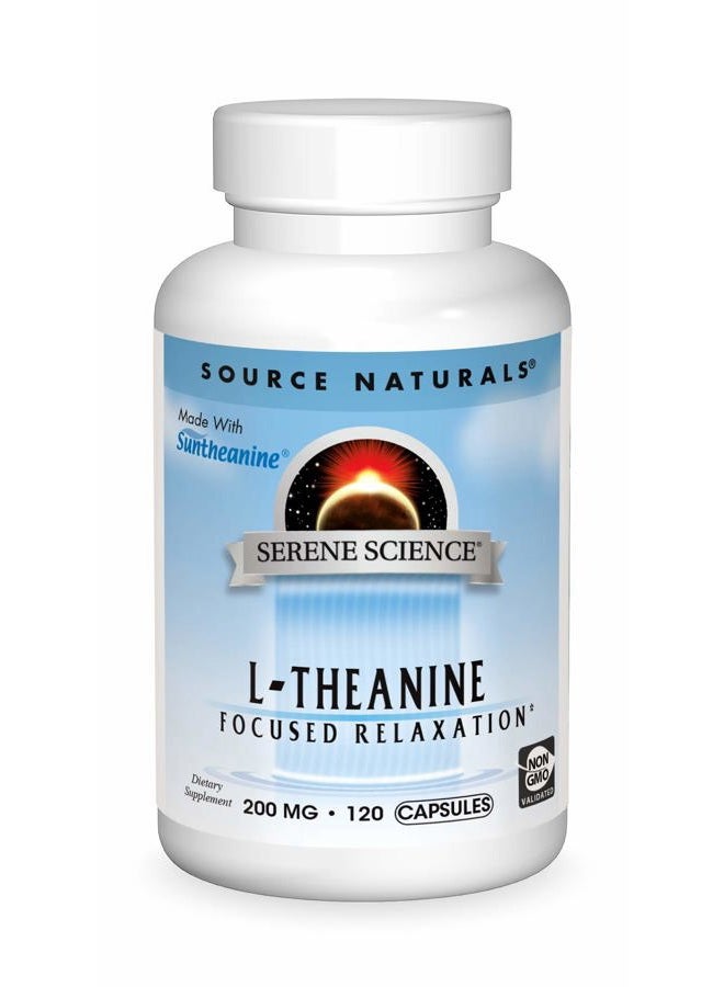 Source Naturals Serene Science L Theanine 200Mg Supplement 120 Capsules 120 Count - Image 1