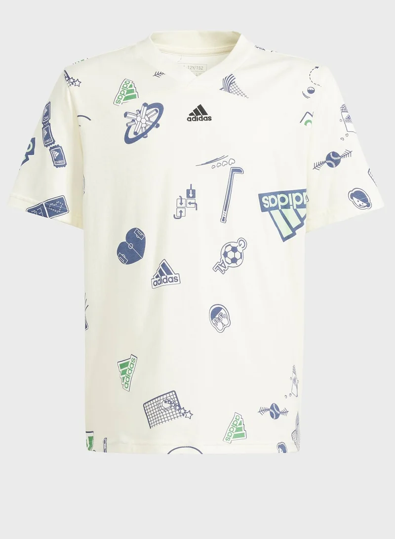 Adidas Kids Brand Luv T-Shirt