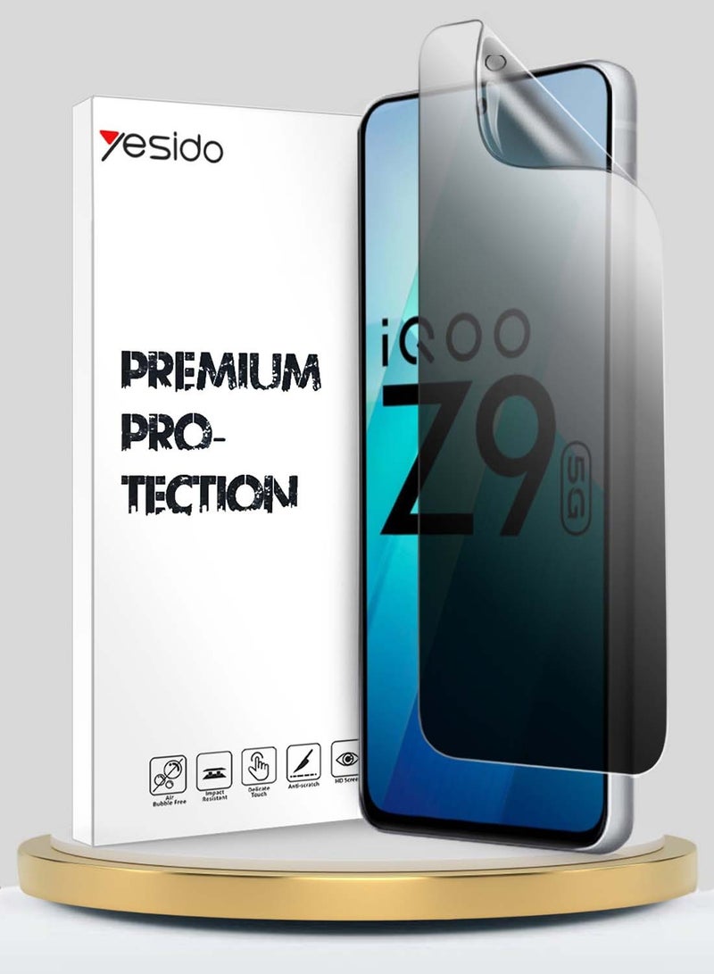 Yesido Vivo iQOO Z9 5G 2024 Yesido Premium Hydrogel Anti Spy / Anti Privacy Film Thin and Flexible Screen Protector (MSHFMP) - Clear - Image 1