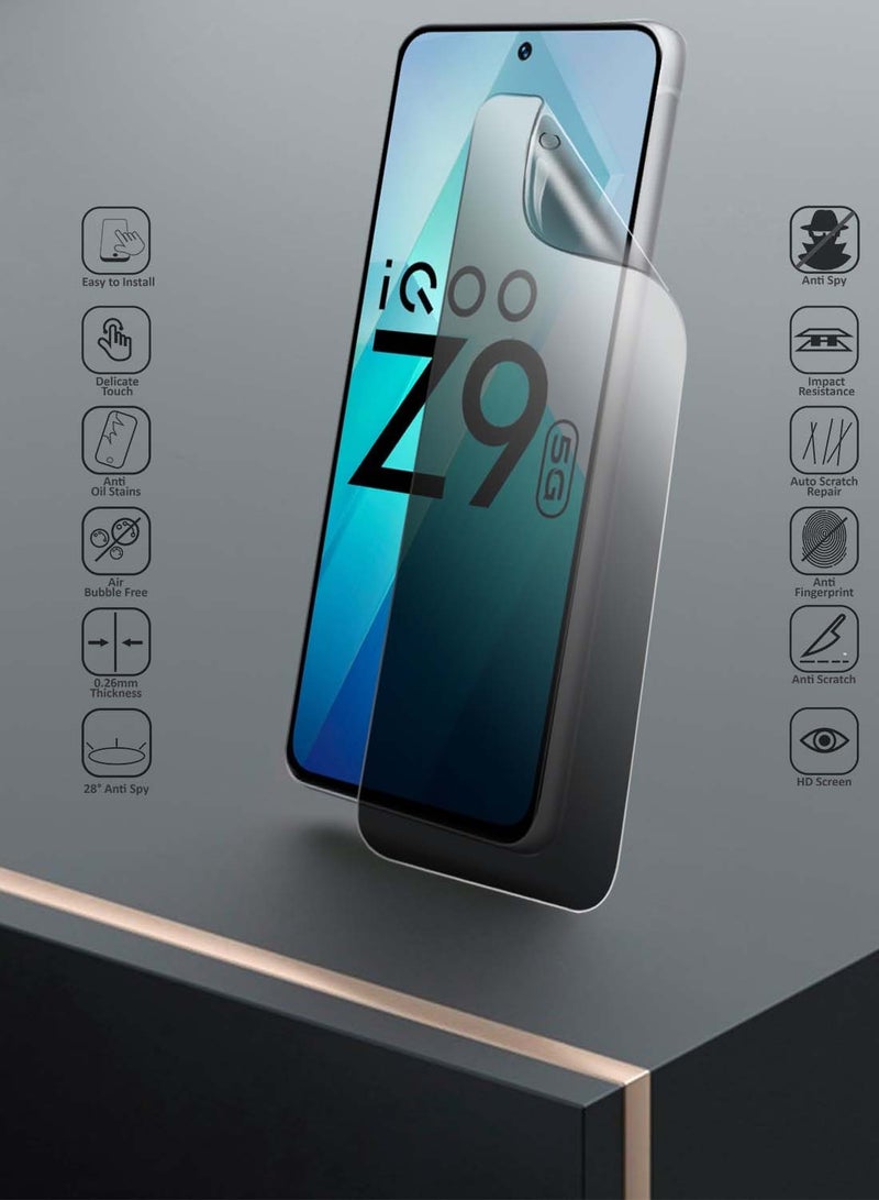 Yesido Vivo iQOO Z9 5G 2024 Yesido Premium Hydrogel Anti Spy / Anti Privacy Film Thin and Flexible Screen Protector (MSHFMP) - Clear - Image 2