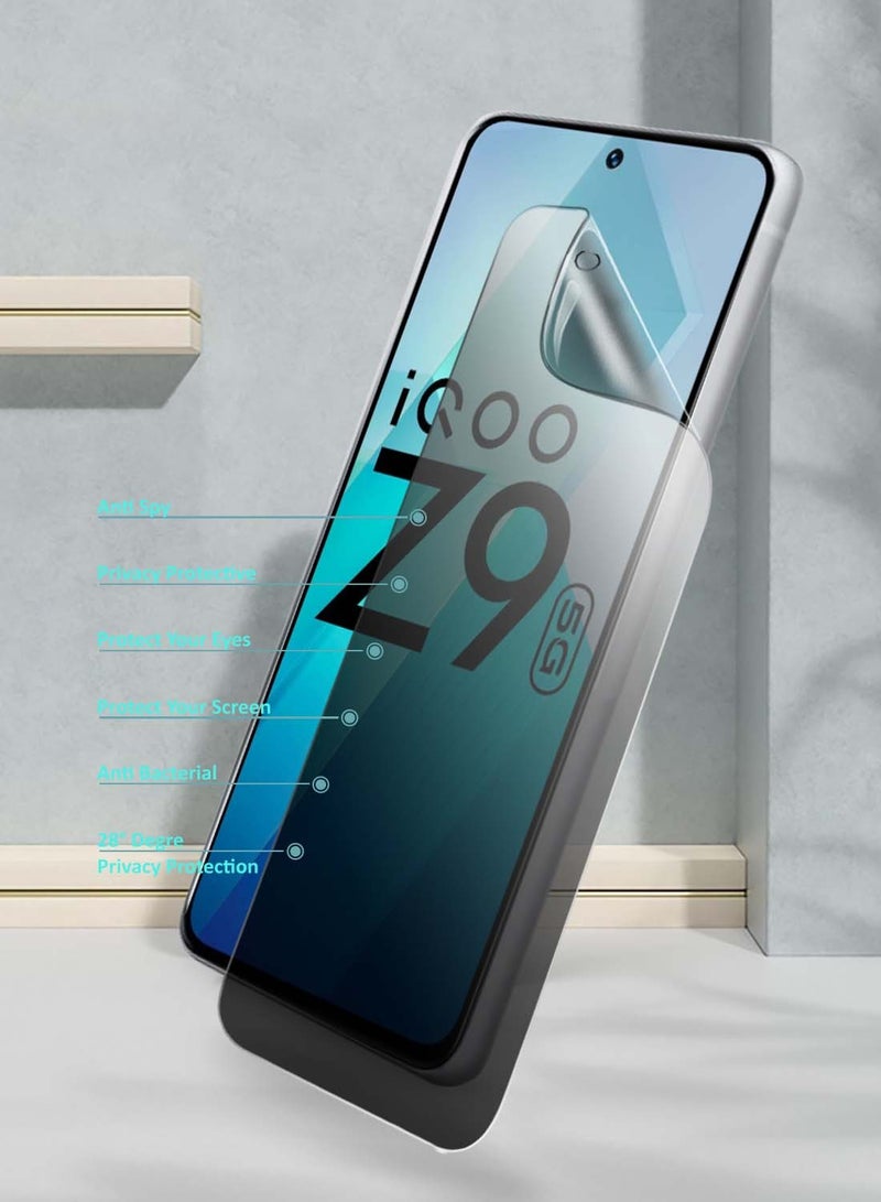 Yesido Vivo iQOO Z9 5G 2024 Yesido Premium Hydrogel Anti Spy / Anti Privacy Film Thin and Flexible Screen Protector (MSHFMP) - Clear - Image 3