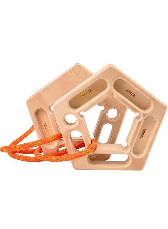 Generic Hangboard, Hangboard Rock Climbing for Climbing, Home Training, Finger Strengthener, Pull-up Grip Arm Training Portable Finger Board Rock Climbing Holds Indoor and Outdoor  - Image 1