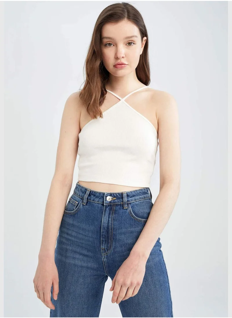 DeFacto Fitted Cross Strappy Camisole Vest