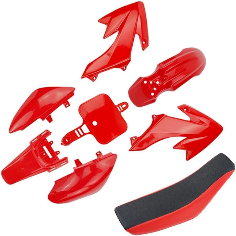 Vuzmode Red Fairing Body Cover Kit for CRF50 - Image 1