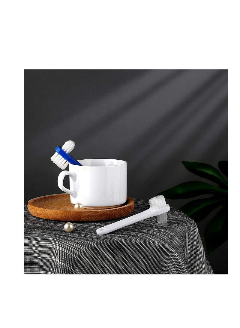 SOLARAE Denture Brush Dual Head Toothbrushes Hard Denture Cleaning Brush Denture Toothbrush Cleaning Brush False Teeth Brush Toothbrush for False Teeth Cleaning, 2 Colors (6 Pieces) - Image 5