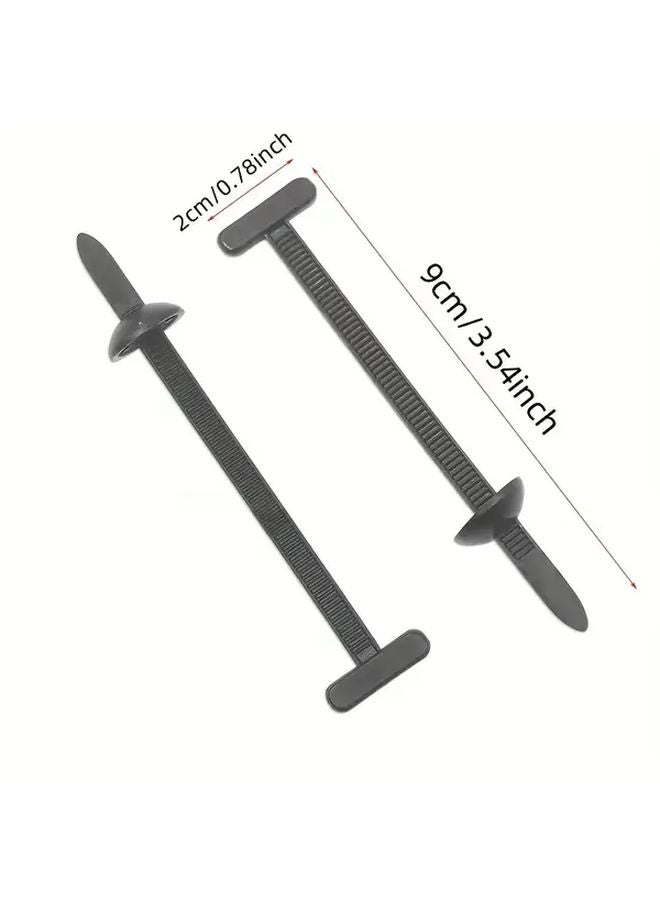 120pcs Black Multi Functional Cable Ties Reusable Nylon Zip Clips For Wire Management - Image 4