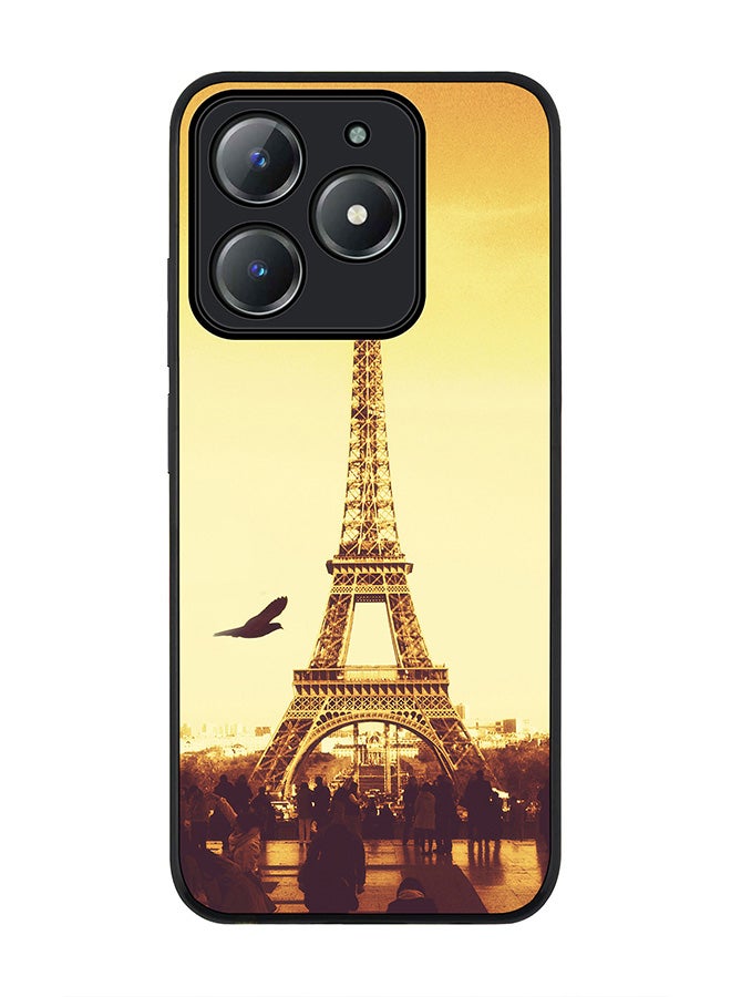 Stylizedd غطاء لجهاز Realme C63 / Realme C61 4G، حماية كاميرا نحيفة، غطاء هاتف مضاد للصدمات - باريس - برج إيفل - Image 1