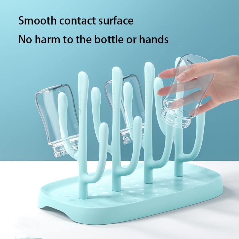 YilulvDeng Pink Baby Bottle Drying Rack, Portable Bottle Holder for Baby Accessories - Image 5