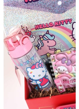 Hello Kitty Decomus with Special Box, Licensed Stationery School Set with Water Bottle and Lunch Box  - Image 4