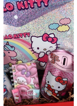 Hello Kitty Decomus with Special Box, Licensed Stationery School Set with Water Bottle and Lunch Box  - Image 5