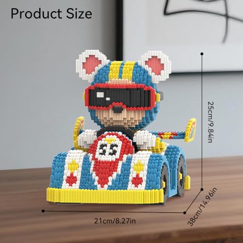 DAHONPA Karting Bear Micro Building Blocks Set 6850 Pieces Gift for Adults - Image 5