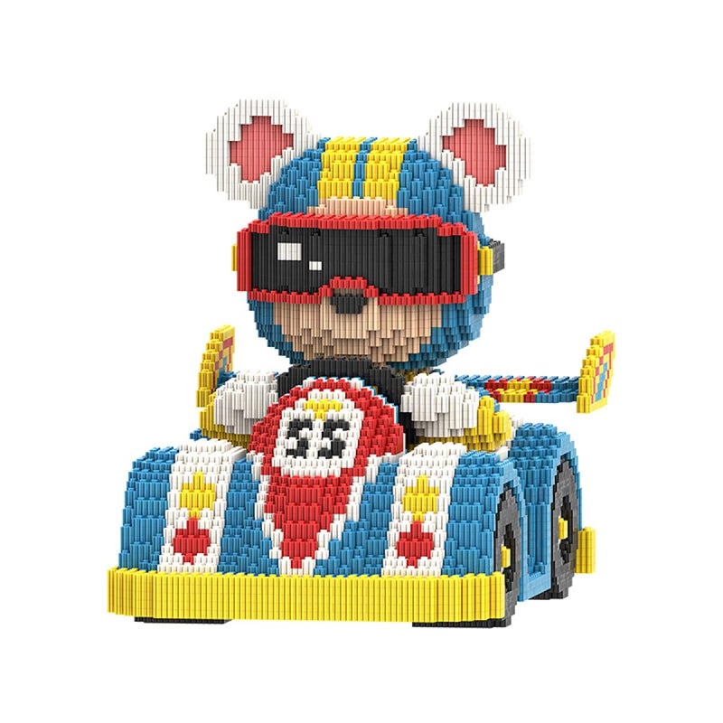 DAHONPA Karting Bear Micro Building Blocks Set 6850 Pieces Gift for Adults - Image 3