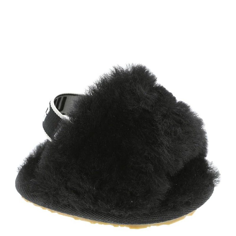 UGG حذاء UGG للأطفال غير محدد الجنس فلاف ياه سلايد، أسود، 0.5 المملكة المتحدة للأطفال - Image 1