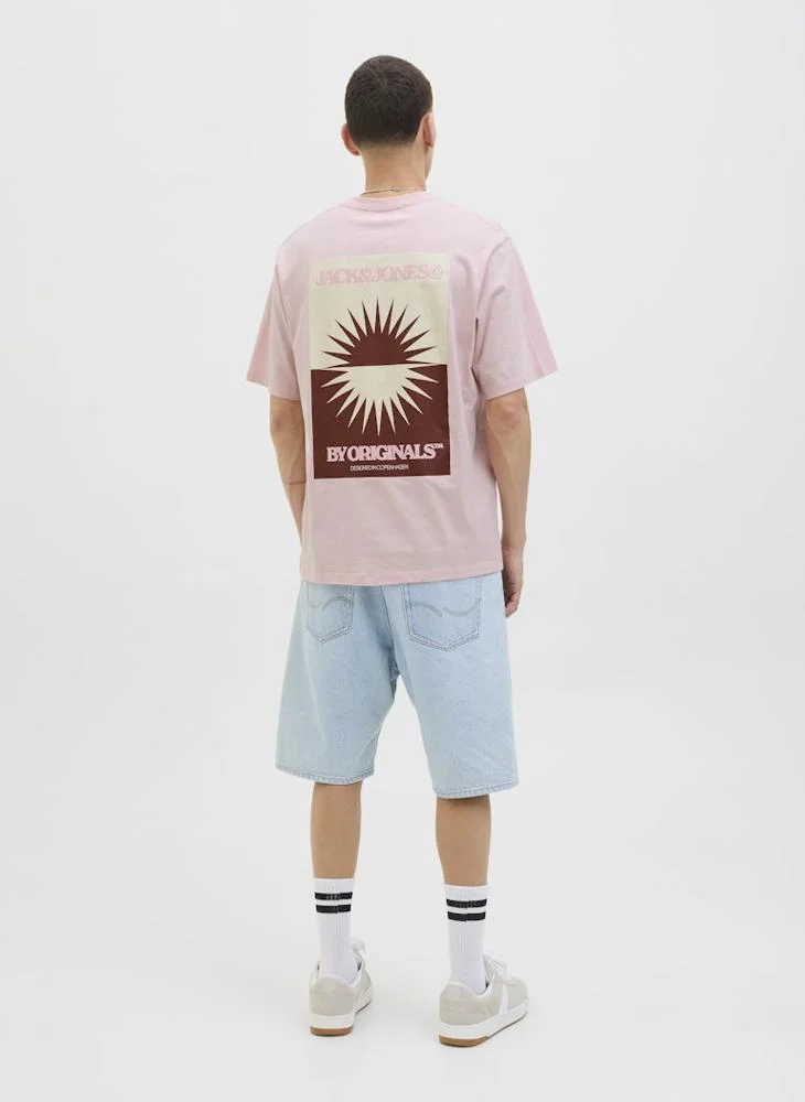 JACK & JONES Jortavira Poster Crew Neck T-Shirt