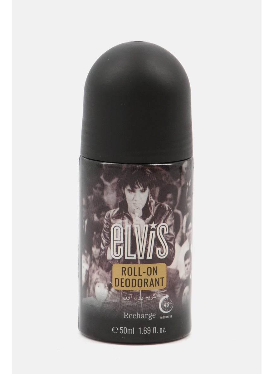 ELVIS مزيل العرق ريتشارج رول اون 50 مل، أسود  - Image 1