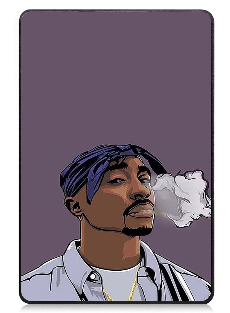 Theodor Protective Flip Case For Samsung Galaxy Tab S9 FE With Trifold Stand Auto Wake Sleep Shockproof Cover Tupac - Image 1