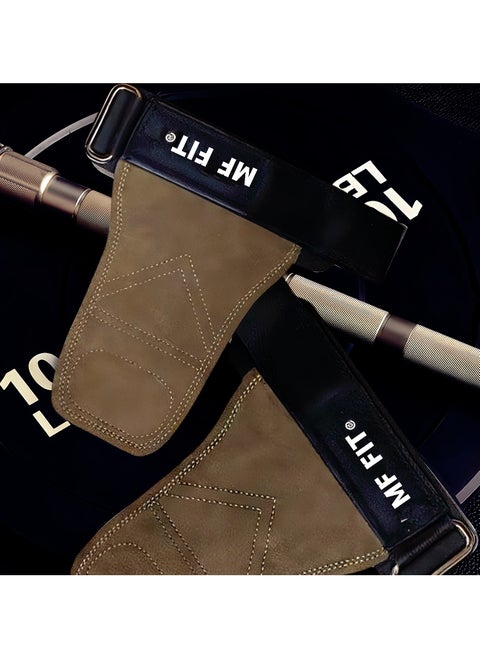 Workout Gym Gloves Heavy Duty Grips Gym Fitness Weight Lifting Gloves,Leather Hand Grips, Increased Protection and Comfort, Hand grips for Gymnastic, Cross Training, Pull ups, Weightlifting,