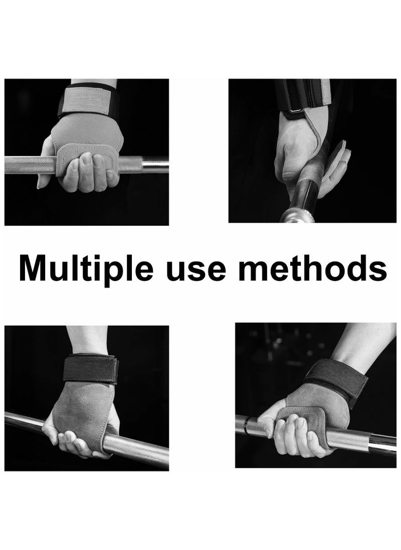 Workout Gym Gloves Heavy Duty Grips Gym Fitness Weight Lifting Gloves,Leather Hand Grips, Increased Protection and Comfort, Hand grips for Gymnastic, Cross Training, Pull ups, Weightlifting,
