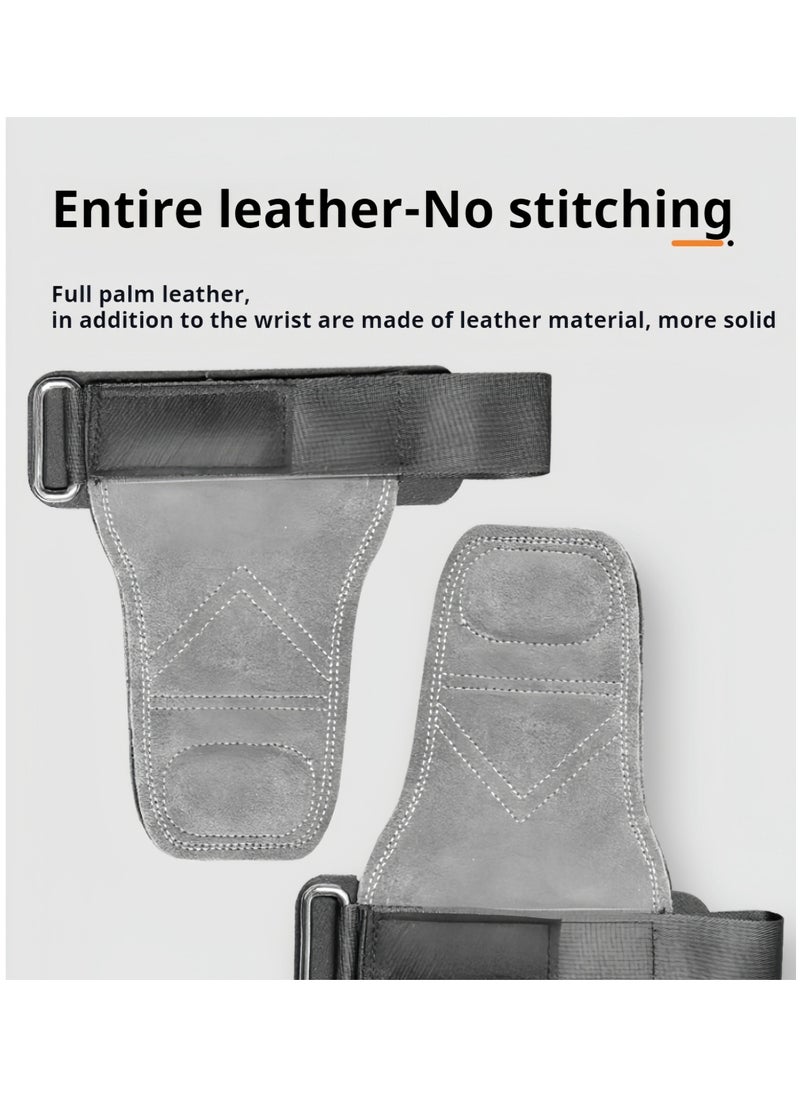 Workout Gym Gloves Heavy Duty Grips Gym Fitness Weight Lifting Gloves,Leather Hand Grips, Increased Protection and Comfort, Hand grips for Gymnastic, Cross Training, Pull ups, Weightlifting,
