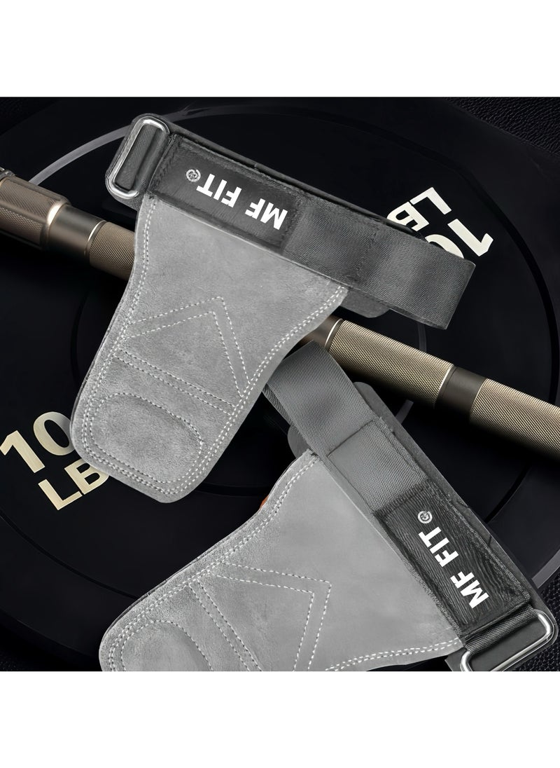 Workout Gym Gloves Heavy Duty Grips Gym Fitness Weight Lifting Gloves,Leather Hand Grips, Increased Protection and Comfort, Hand grips for Gymnastic, Cross Training, Pull ups, Weightlifting,