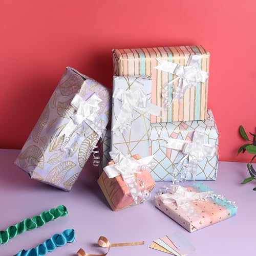 OFIXO Premium Design | Gift Wrapping Paper Sheets | Gift Wrap Roll for Packing, Birthday, Anniversary, Mix, Pack of 6 (Multicolor) - Image 4
