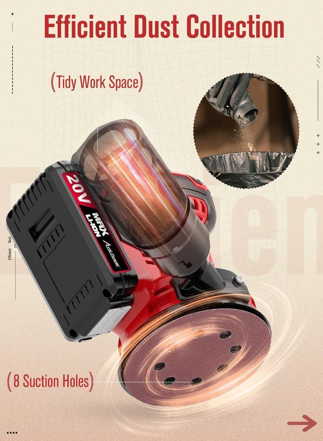 AVID POWER 20V MAX Cordless Random Orbital Sander - Image 4
