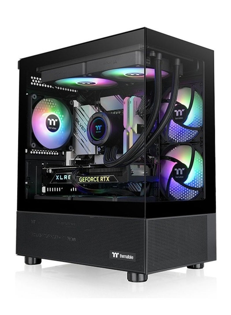 NANOTECH PixelStorm Gaming PC - Intel Core i5-12400F Processor, DDR4 16GB (2*8) 3600MHz Ram, Nvidia GeForce RTX 3050 8GB GDDR6 Graphics Card, 1TB NVMe M.2 SSD, 2 Fan AIO Liquid Cooler, 500W Power Supply, Windows 11 Pro | Wi-Fi Black - Image 1