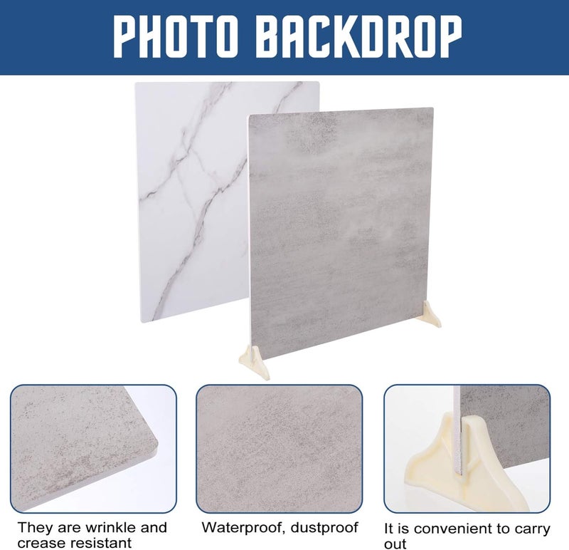 BPA 2pcs Marble Board Photo Backdrop - Image 5