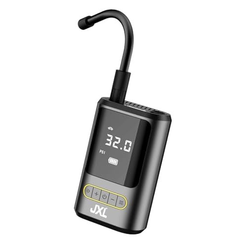 JXL 8466 tyre Inflator with 150 PSI Pressure, 4000 mAh Battery, Digital Display, Pressure Detection, Air Pump Compressor for Cars/Bikes/Bicycles & Balls (Black) - Image 3