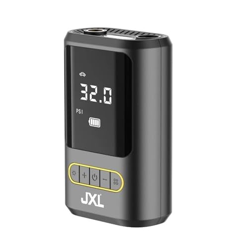 JXL 8466 tyre Inflator with 150 PSI Pressure, 4000 mAh Battery, Digital Display, Pressure Detection, Air Pump Compressor for Cars/Bikes/Bicycles & Balls (Black) - Image 2