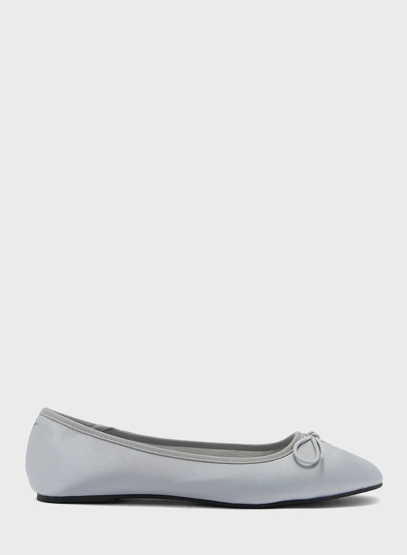 ELLA Satin Ballerina Flat Shoe