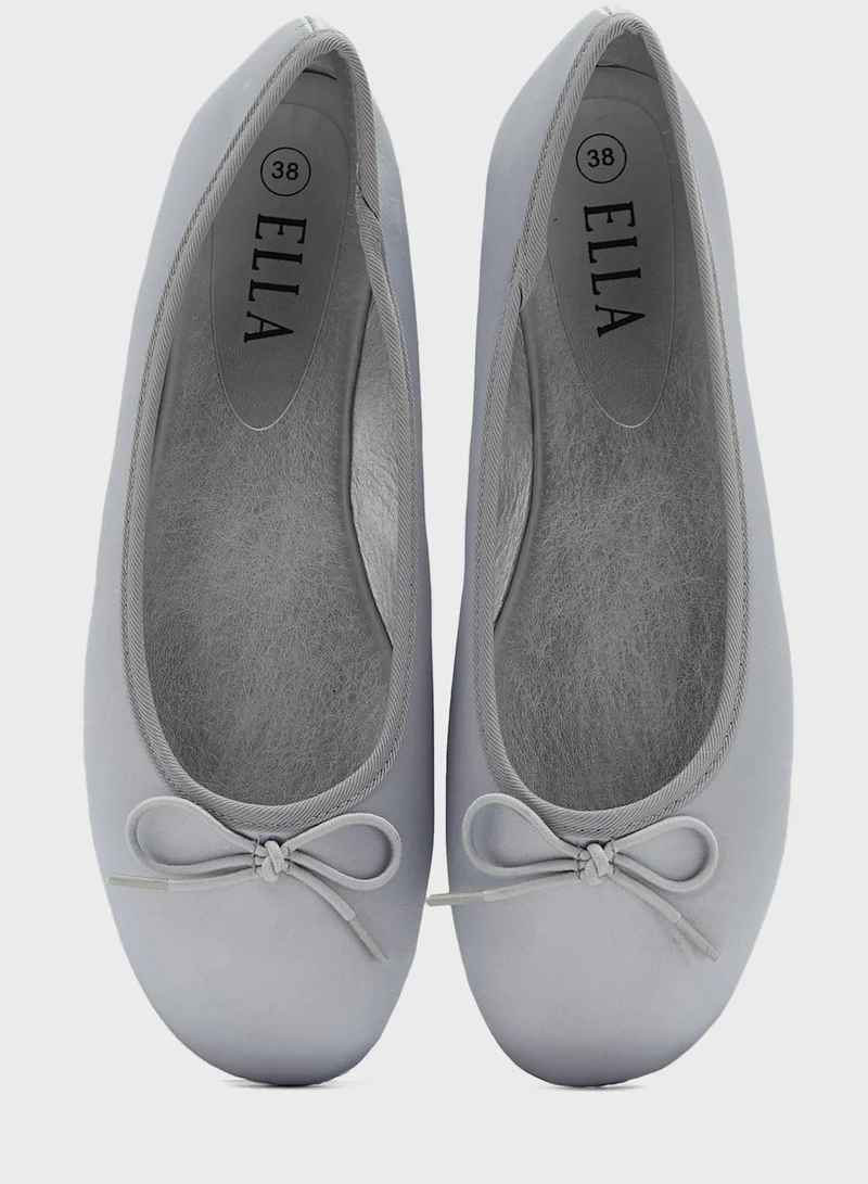 ELLA Satin Ballerina Flat Shoe