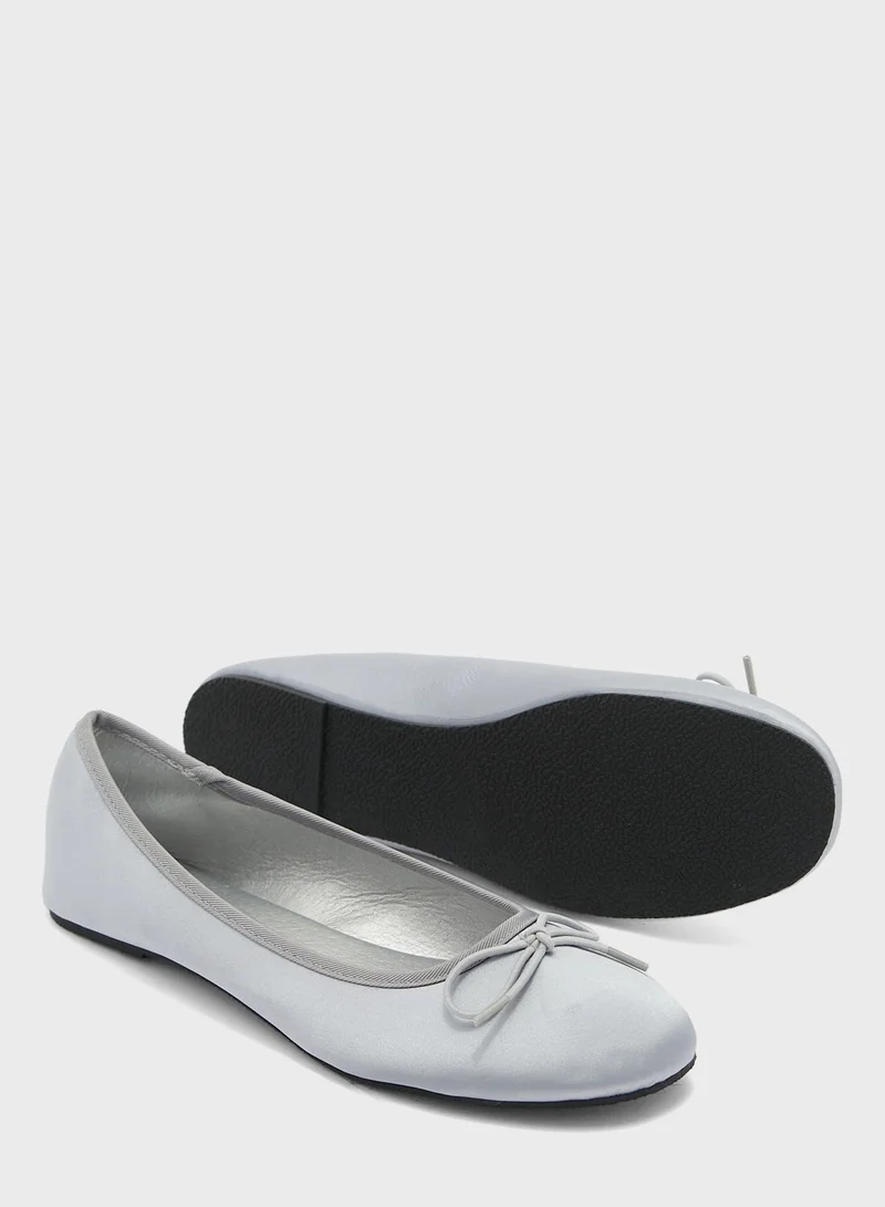 ELLA Satin Ballerina Flat Shoe